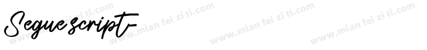 Segue script字体转换